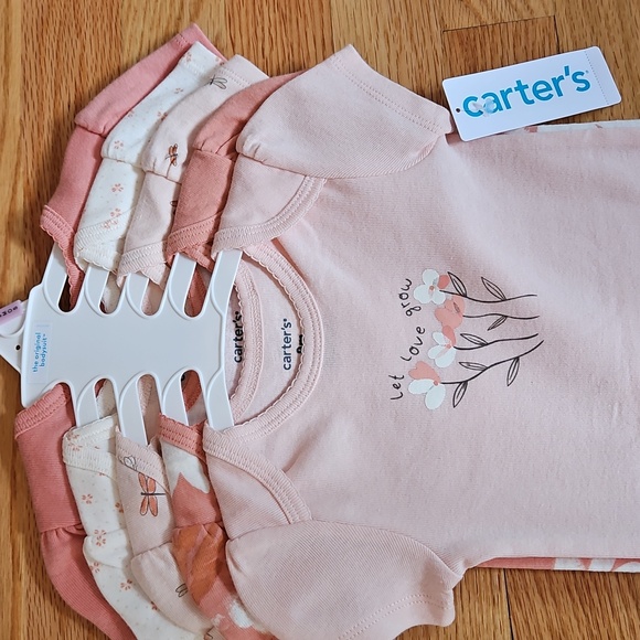 Carter's Soft Pink Floral Bodysuit Set - Picture 2 of 5